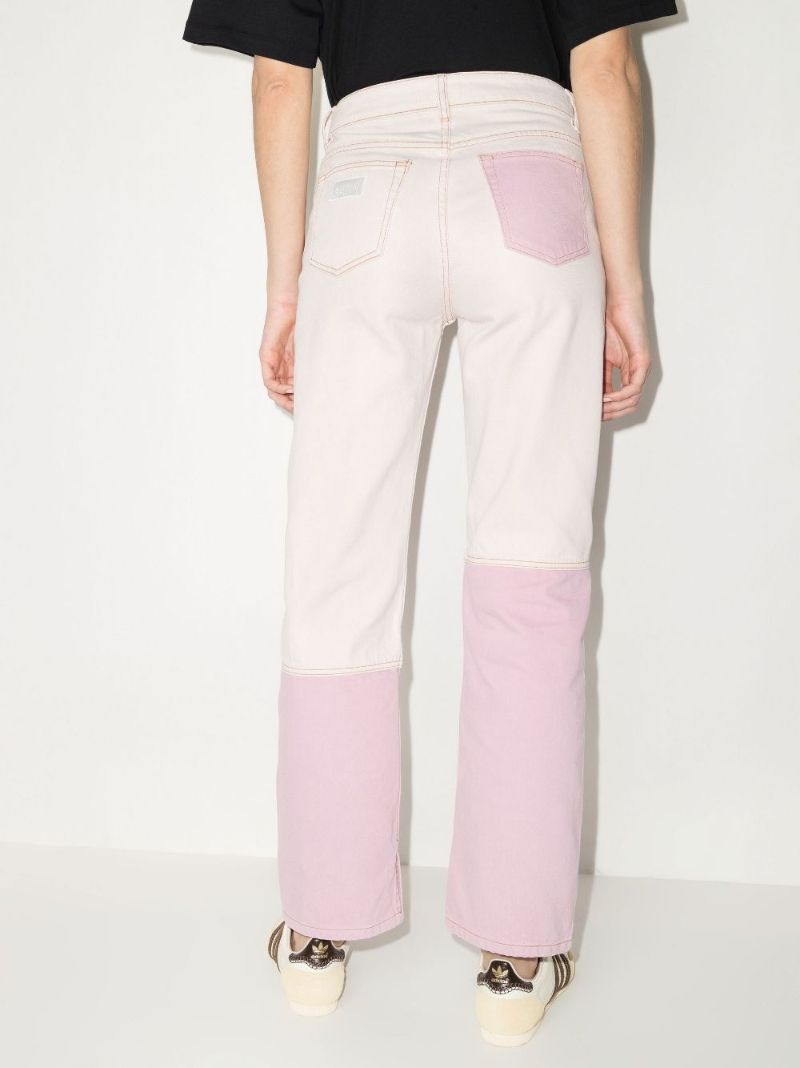 Lovy Panelled Straight Leg Jeans