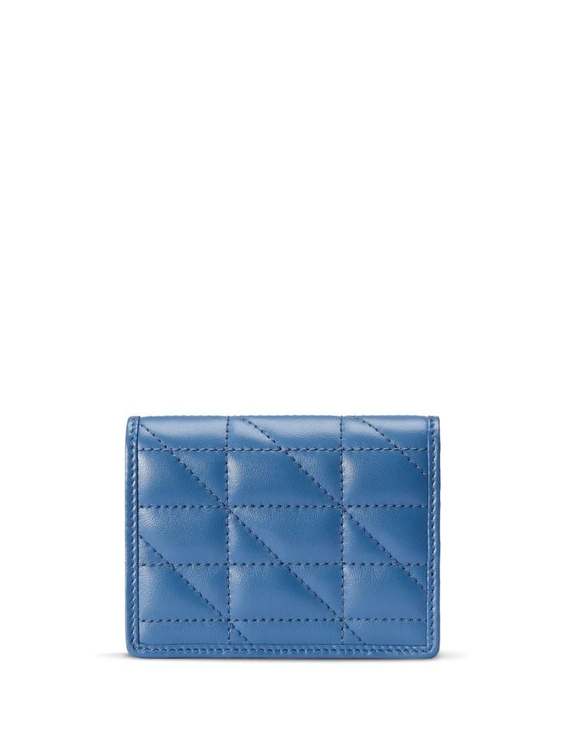 Blue Gg Marmont Leather Bifold Wallet
