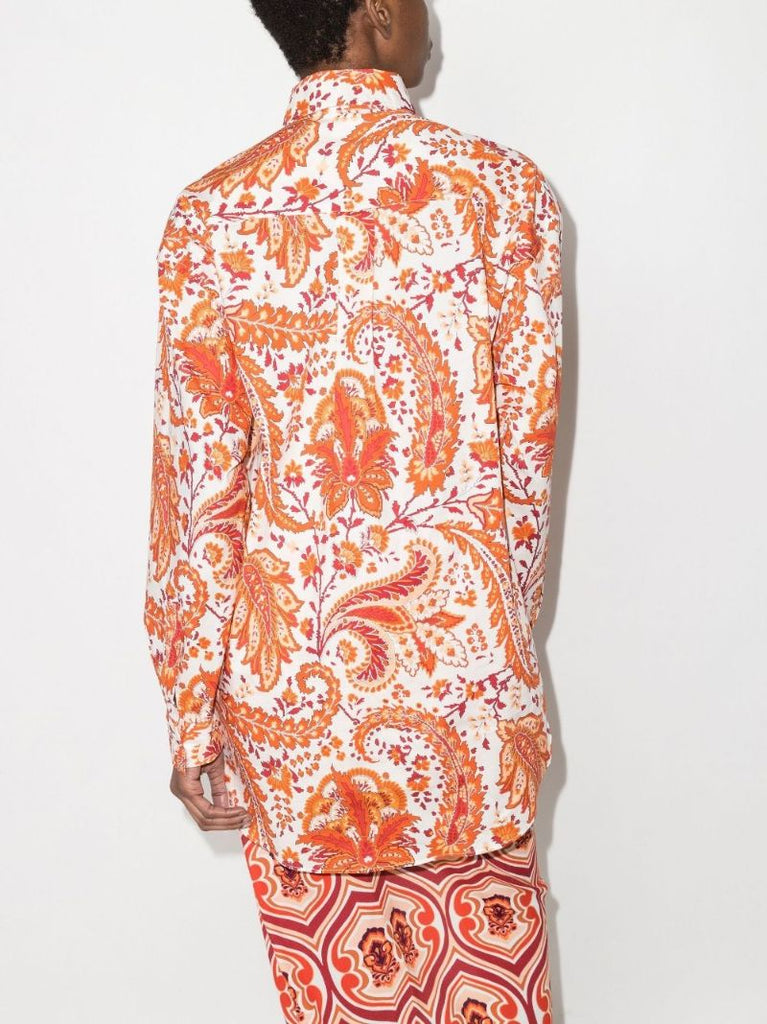 Paisley Print Cotton Shirt