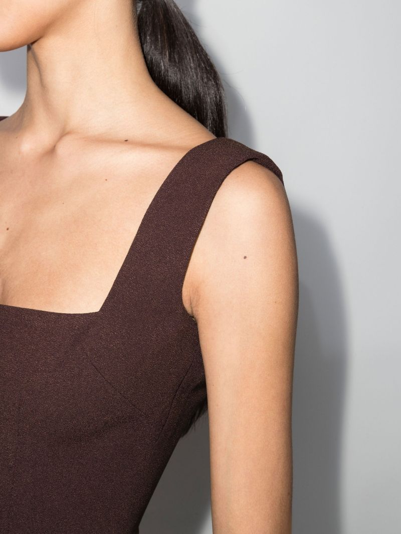 Steel Sleeveless Midi Dress
