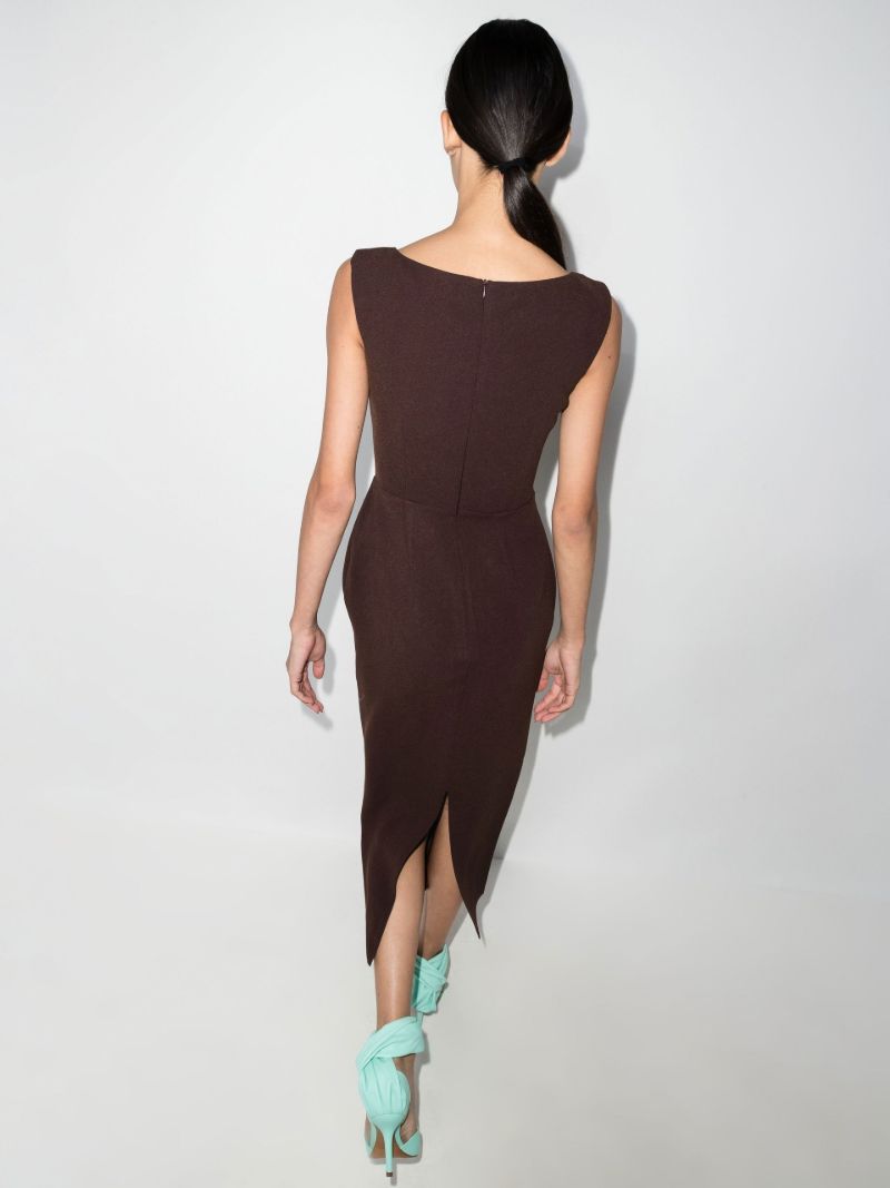 Steel Sleeveless Midi Dress