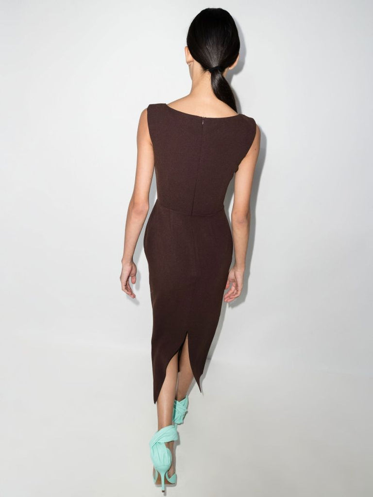 Steel Sleeveless Midi Dress