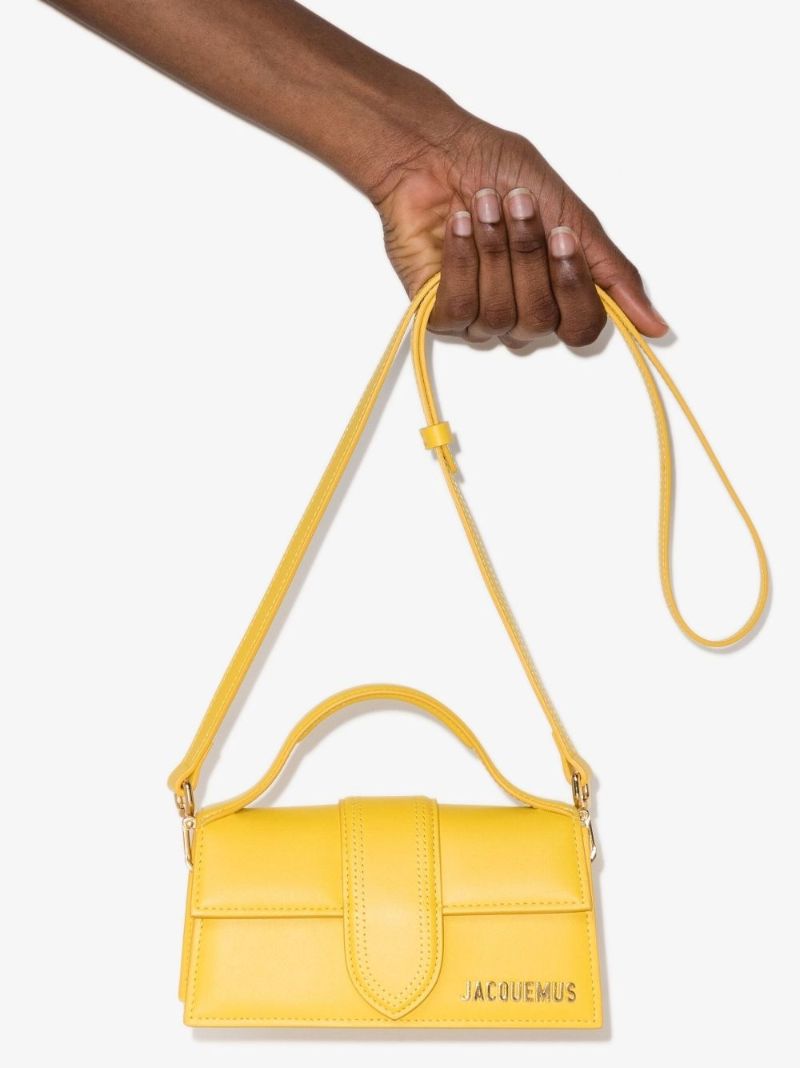 Yellow  Le Bambino Leather Cross Body Bag