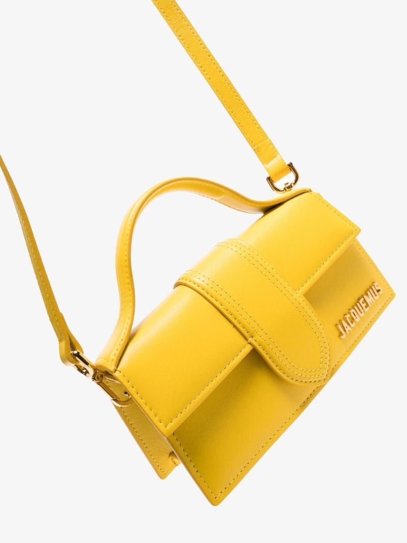 Yellow  Le Bambino Leather Cross Body Bag