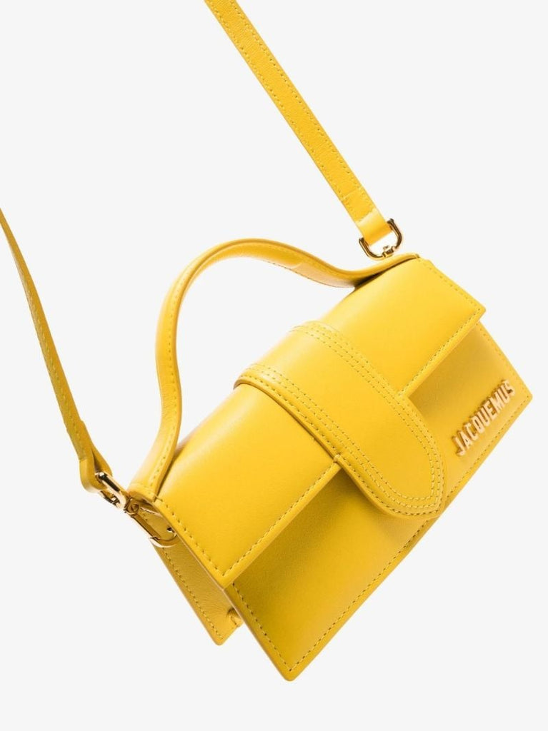 Yellow  Le Bambino Leather Cross Body Bag
