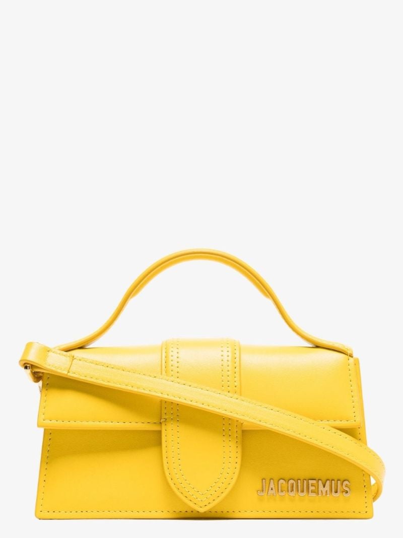 Yellow  Le Bambino Leather Cross Body Bag