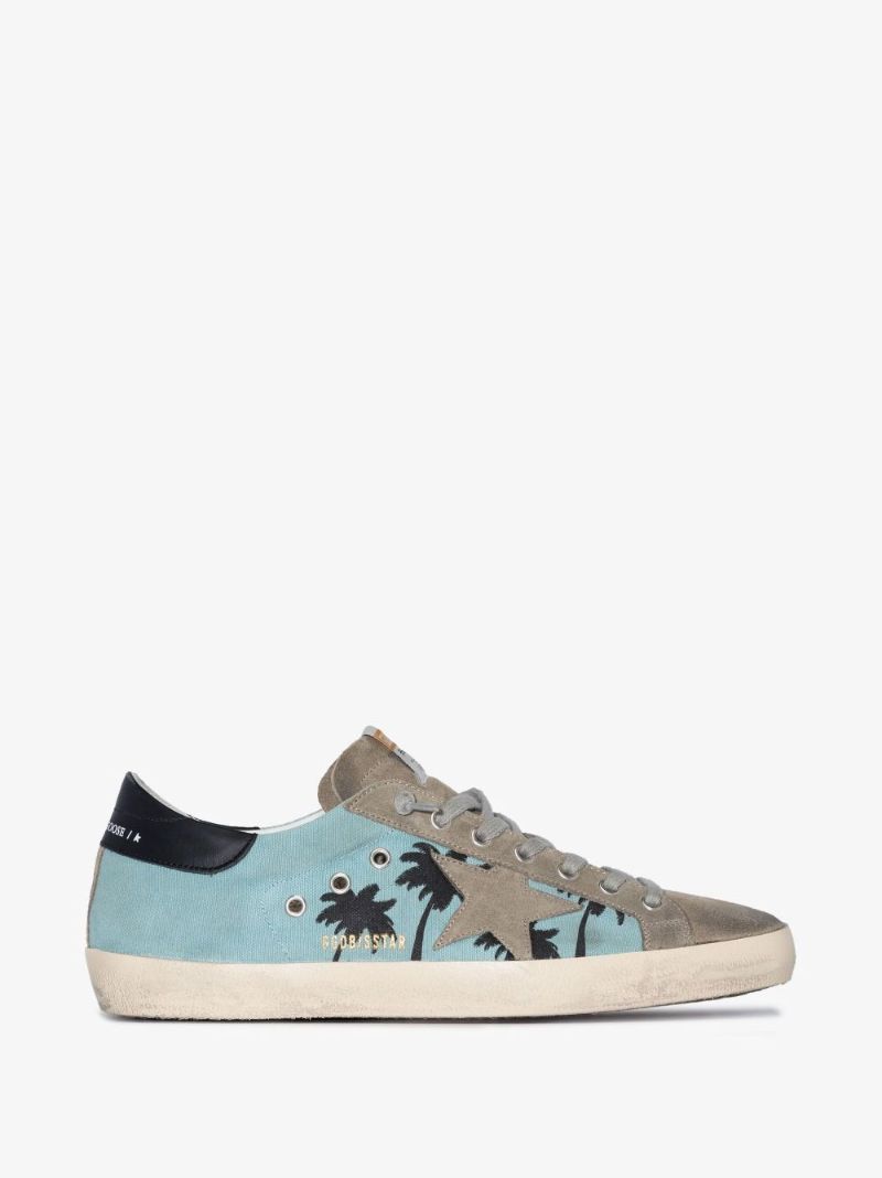 Blue Super-star Low Top Canvas Sneakers