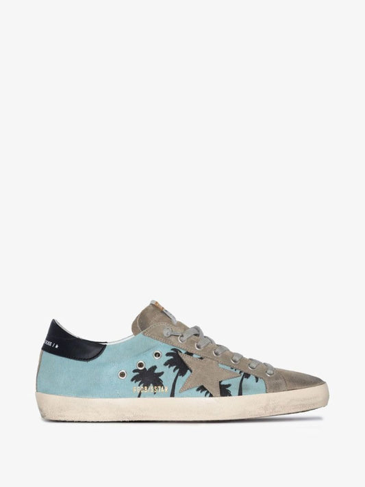 Blue Super-star Low Top Canvas Sneakers