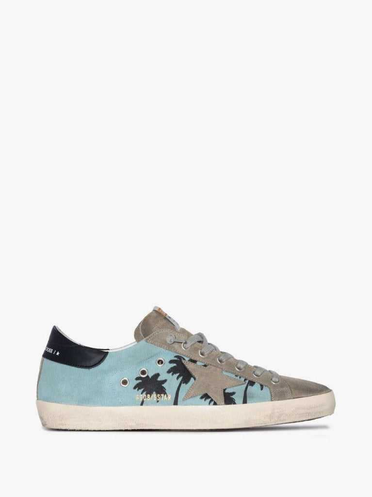 Blue Super-star Low Top Canvas Sneakers