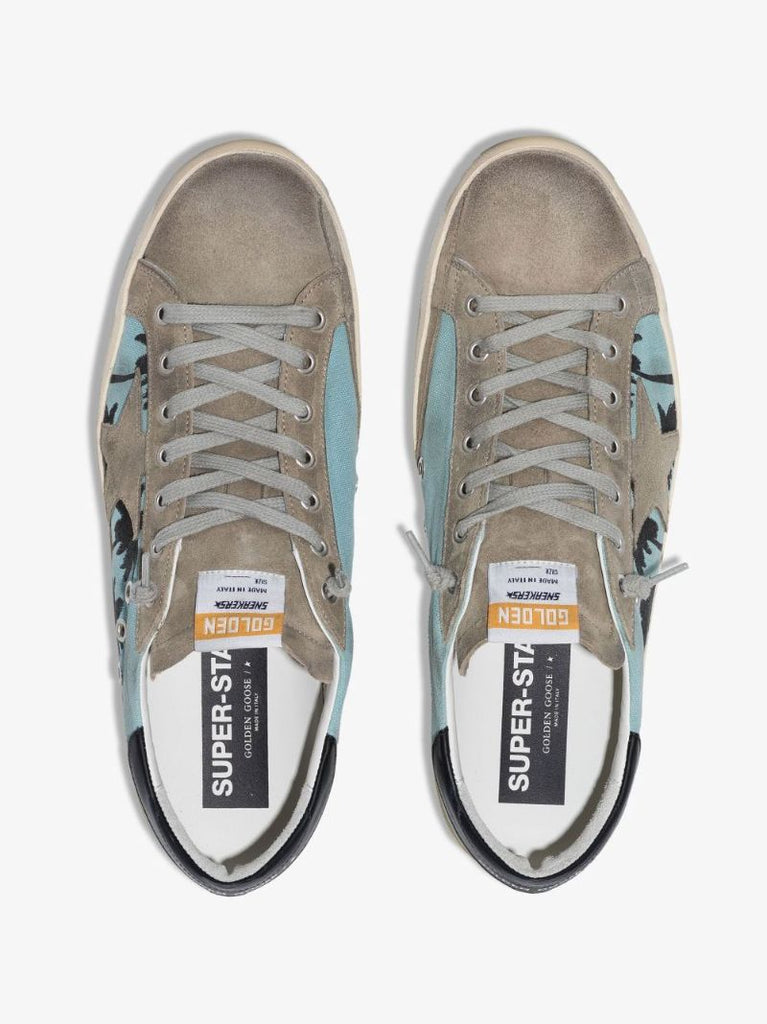 Blue Super-star Low Top Canvas Sneakers