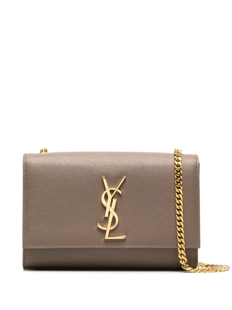 Neutral Kate Small Leather Shoulder Bag
