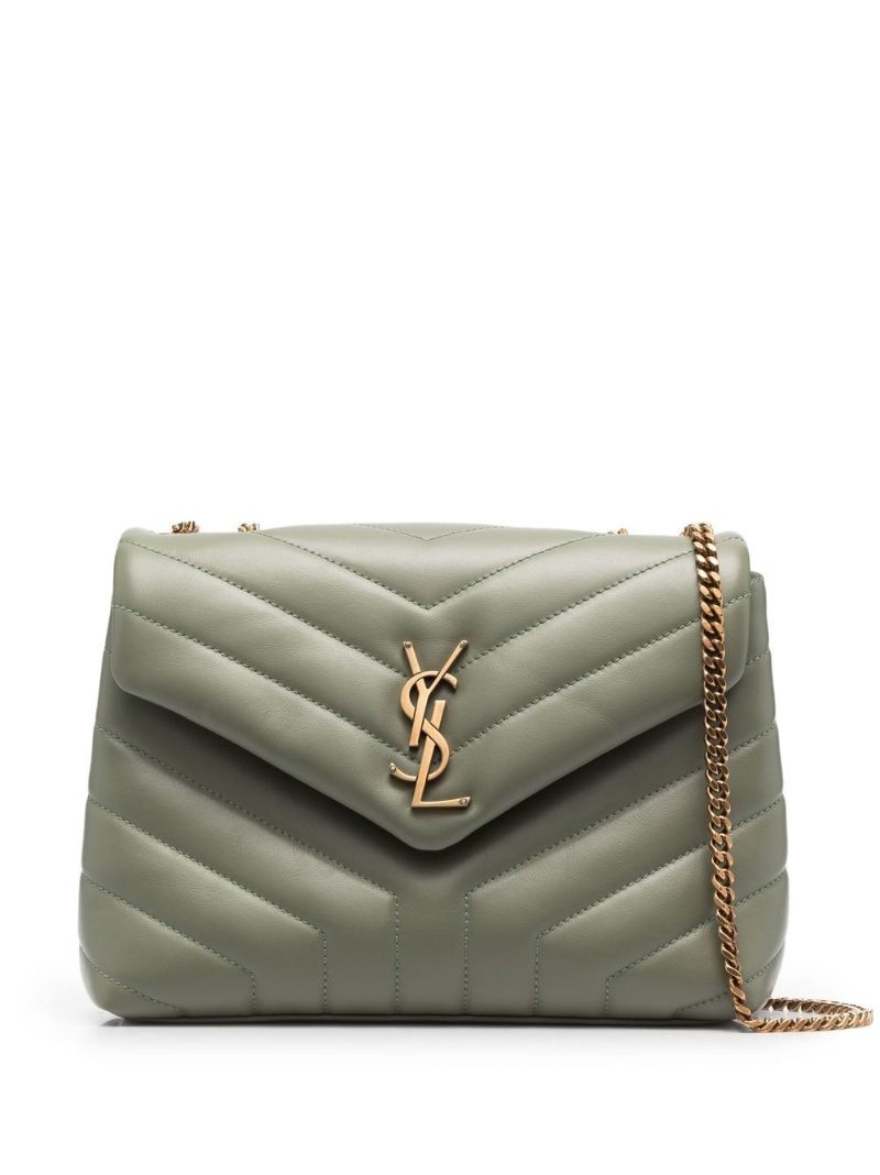 Green Loulou Small Leather Shoulder Bag