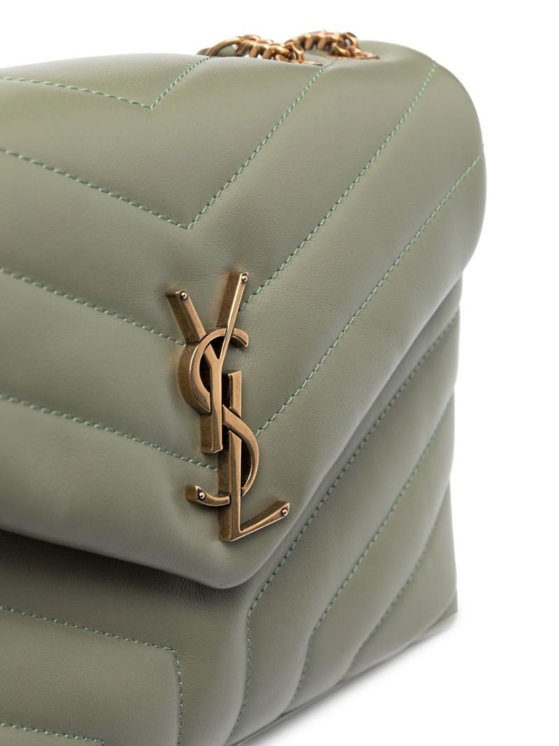 Green Loulou Small Leather Shoulder Bag