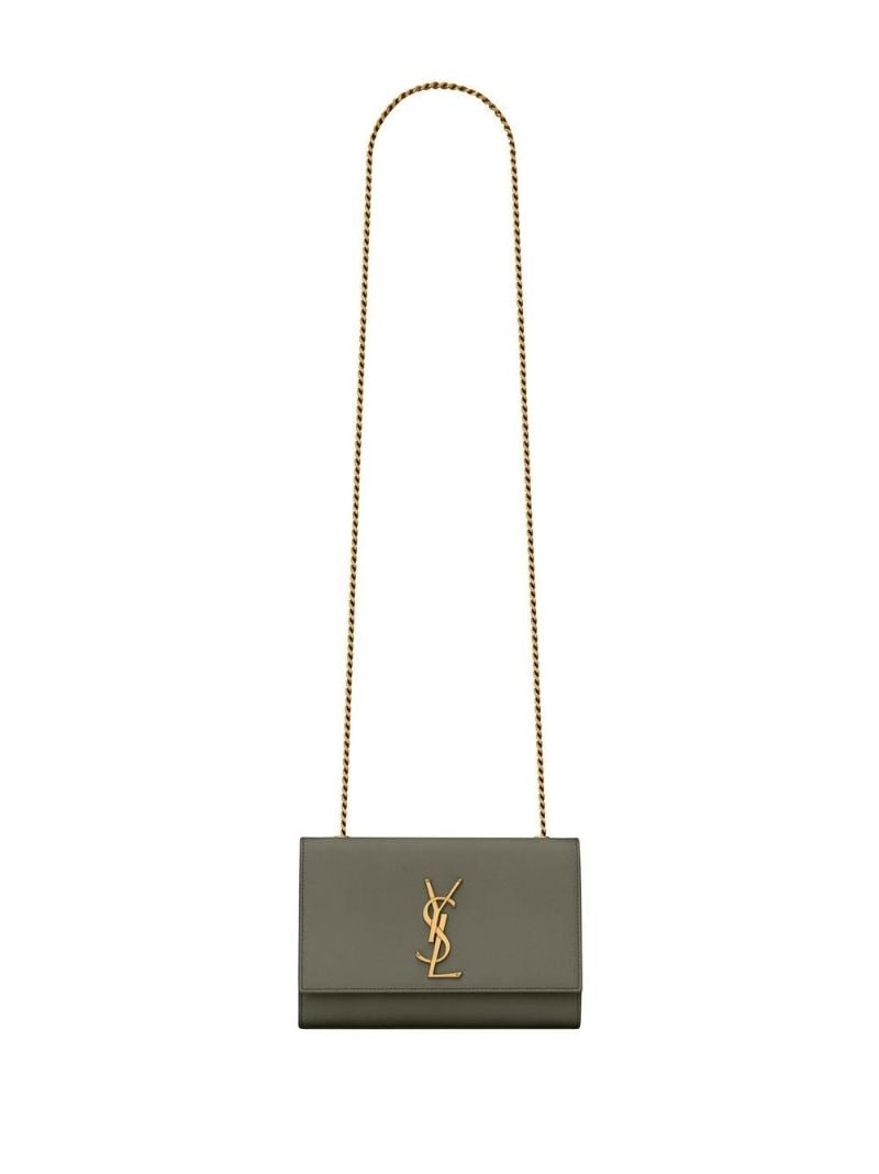 Green Kate Small Leather Cross Body Bag
