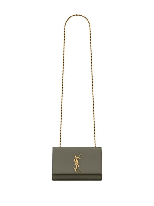 Green Kate Small Leather Cross Body Bag