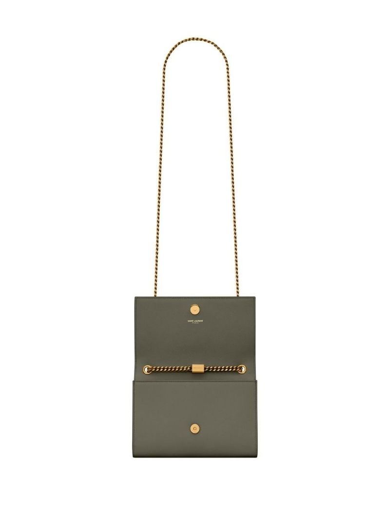 Green Kate Small Leather Cross Body Bag