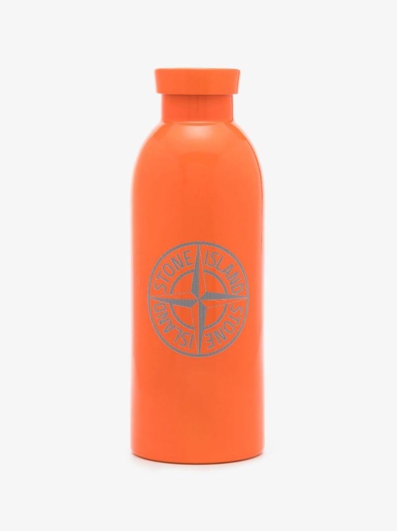 Orange Heat Reactive Logo Print Water Bottle
