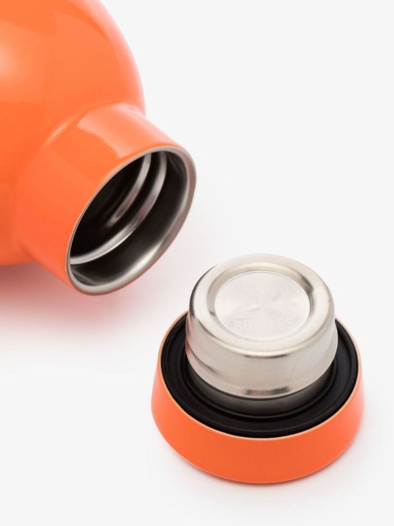 Orange Heat Reactive Logo Print Water Bottle