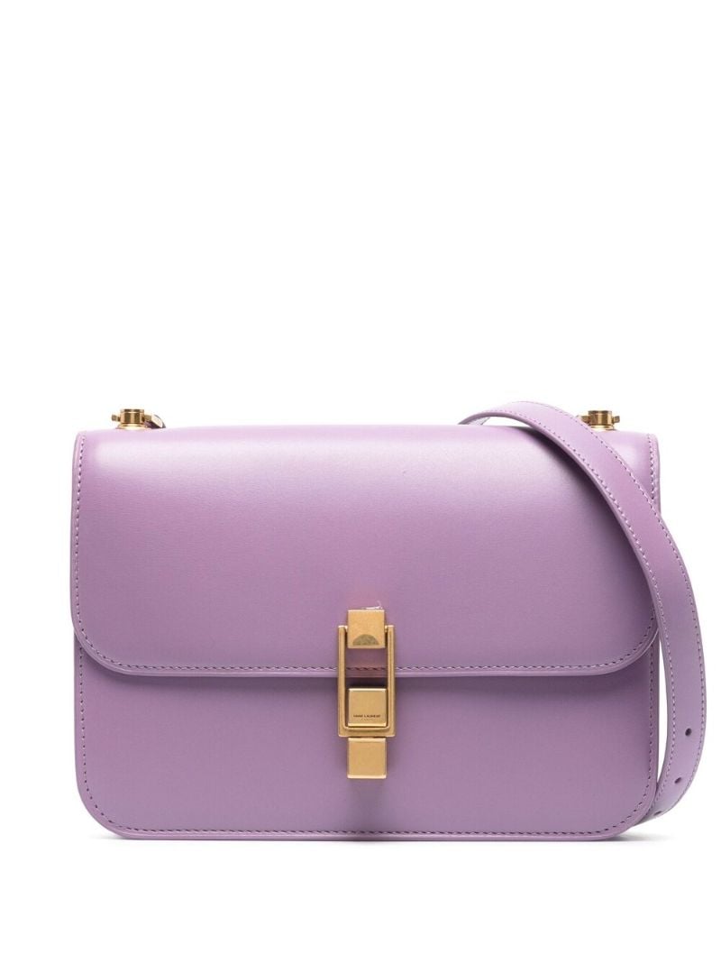 Purple Le CarrÃ_x0083_Â© Leather Shoulder Bag