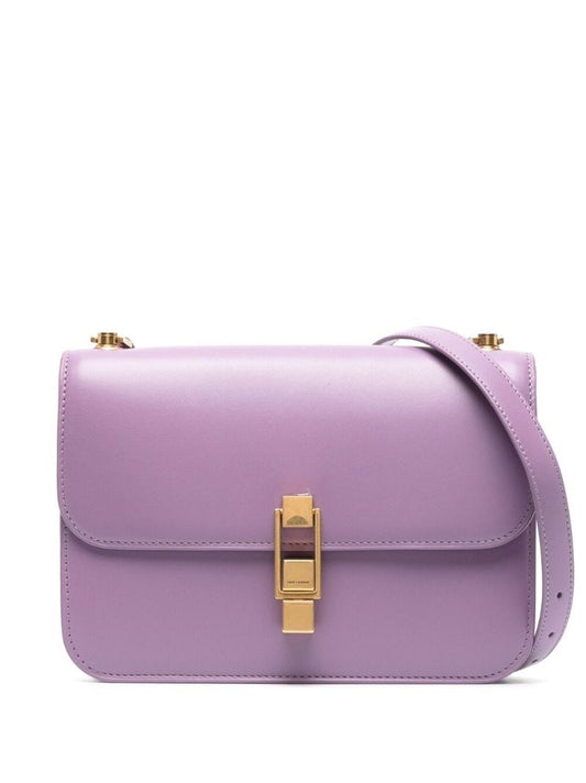 Purple Le CarrÃ_x0083_Â© Leather Shoulder Bag