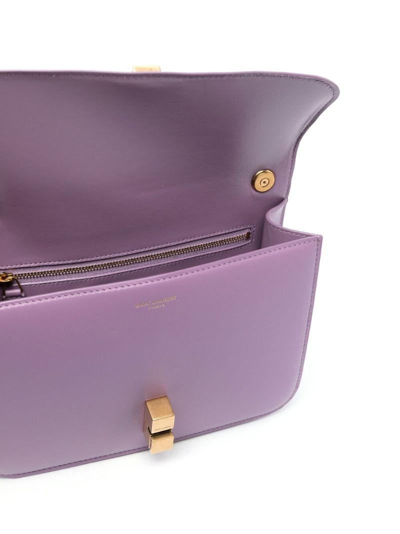 Purple Le CarrÃ_x0083_Â© Leather Shoulder Bag