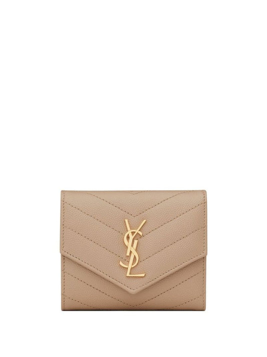 Neutral Logo Plaque MatelassÃ_x0083_Â© Leather Wallet