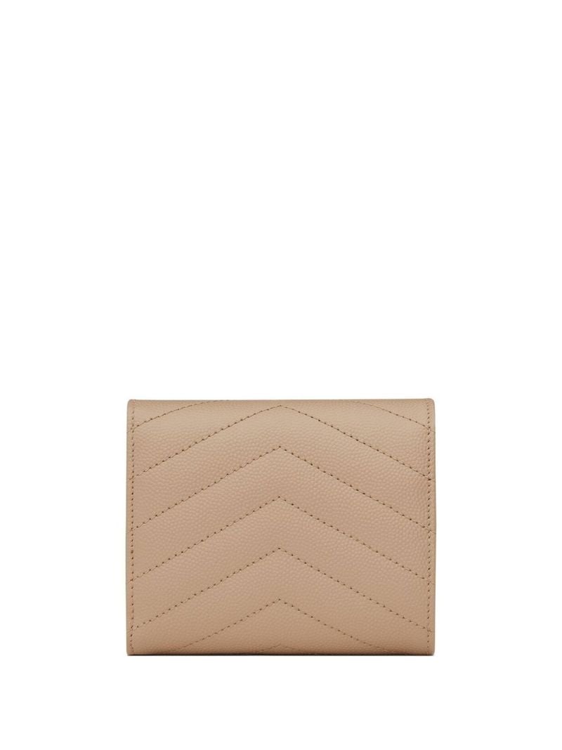 Neutral Logo Plaque MatelassÃ_x0083_Â© Leather Wallet