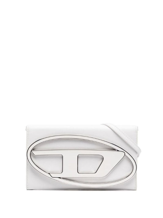 White Logo Plaque Cross Body Bag