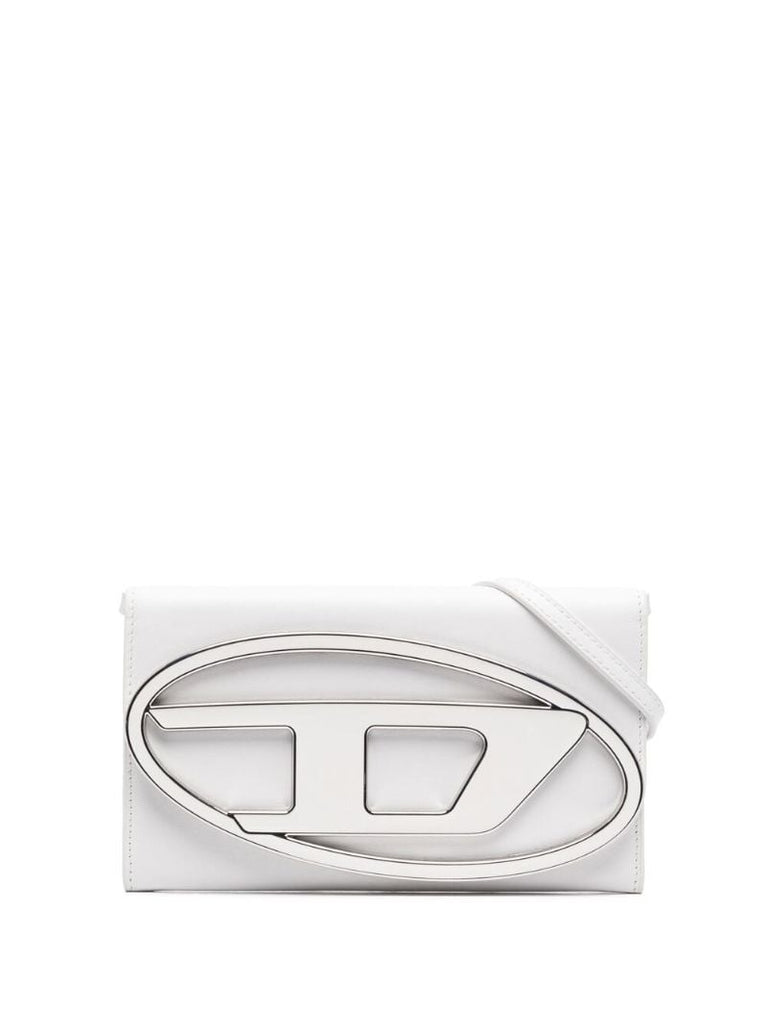 White Logo Plaque Cross Body Bag