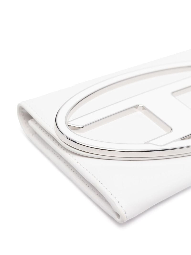 White Logo Plaque Cross Body Bag