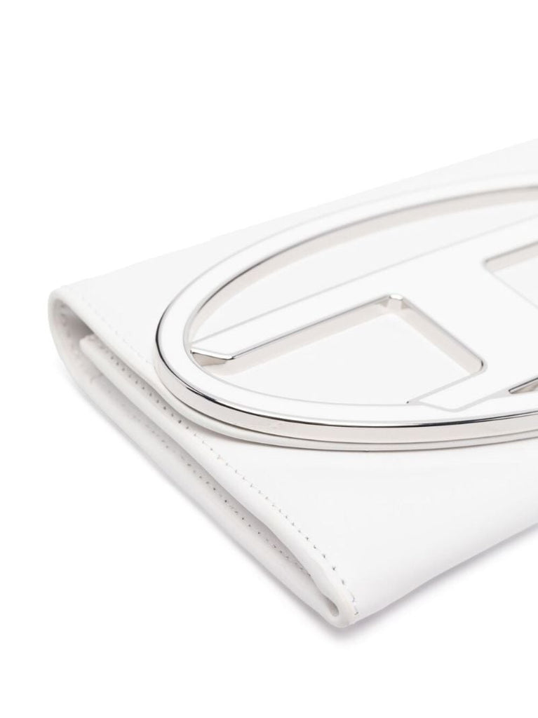 White Logo Plaque Cross Body Bag