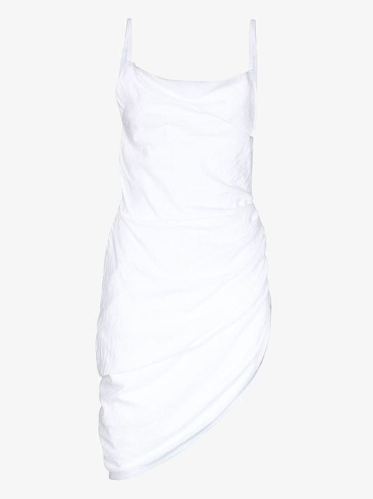 White La Robe Saudade Open Back Mini Dress