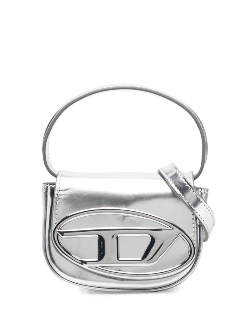 Silver 1dr Metallic Mini Tote Bag