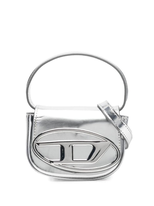 Silver 1dr Metallic Mini Tote Bag