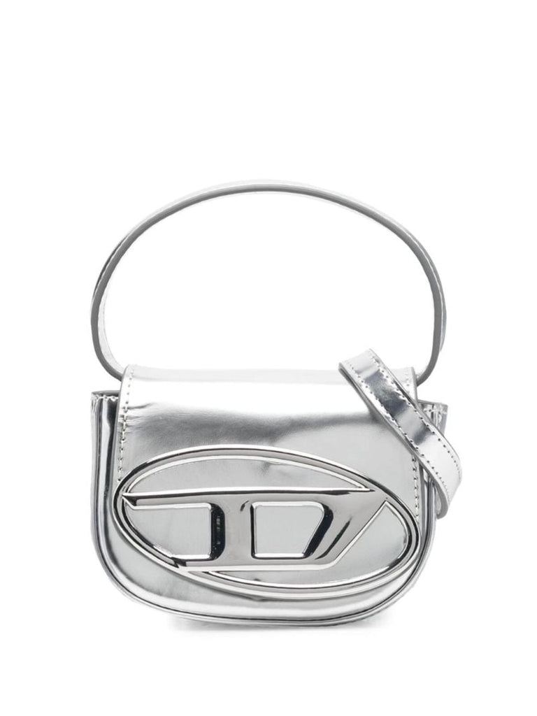 Silver 1dr Metallic Mini Tote Bag