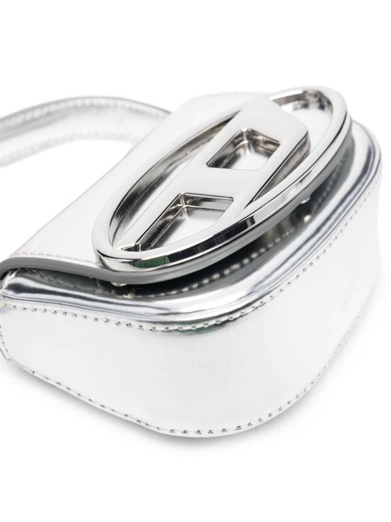 Silver 1dr Metallic Mini Tote Bag