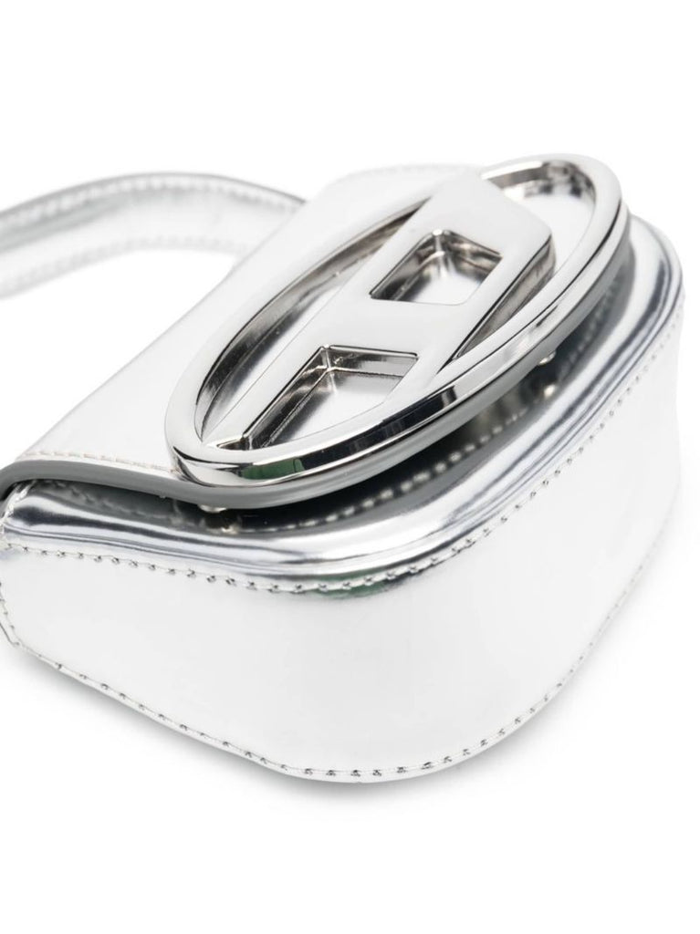Silver 1dr Metallic Mini Tote Bag