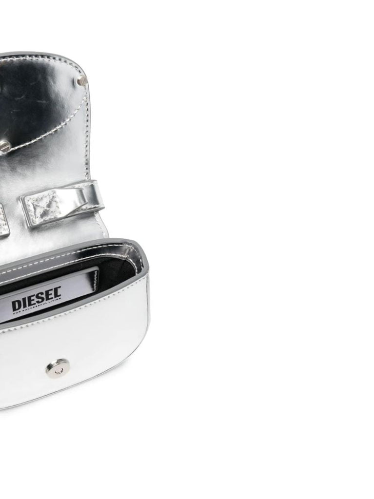 Silver 1dr Metallic Mini Tote Bag
