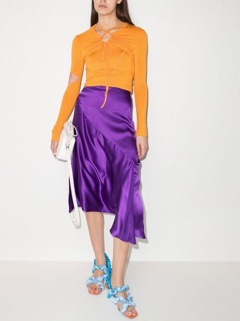 Edie Crossover Long Sleeve Top