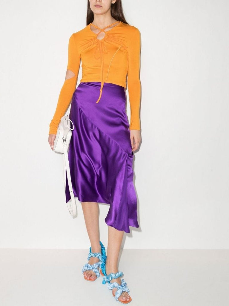 Edie Crossover Long Sleeve Top