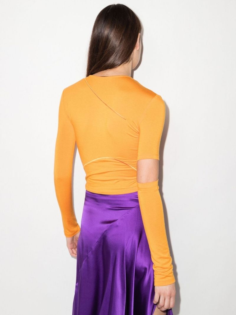 Edie Crossover Long Sleeve Top