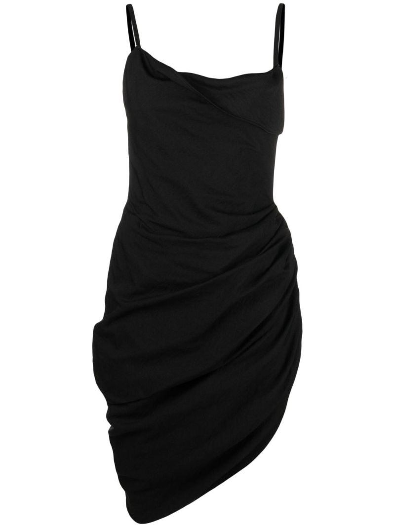 Black La Robe Saudade Open Back Mini Dress