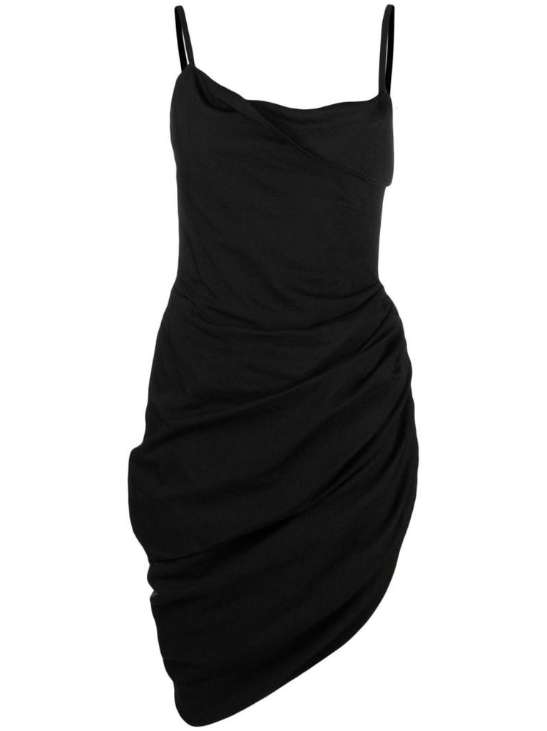 Black La Robe Saudade Open Back Mini Dress