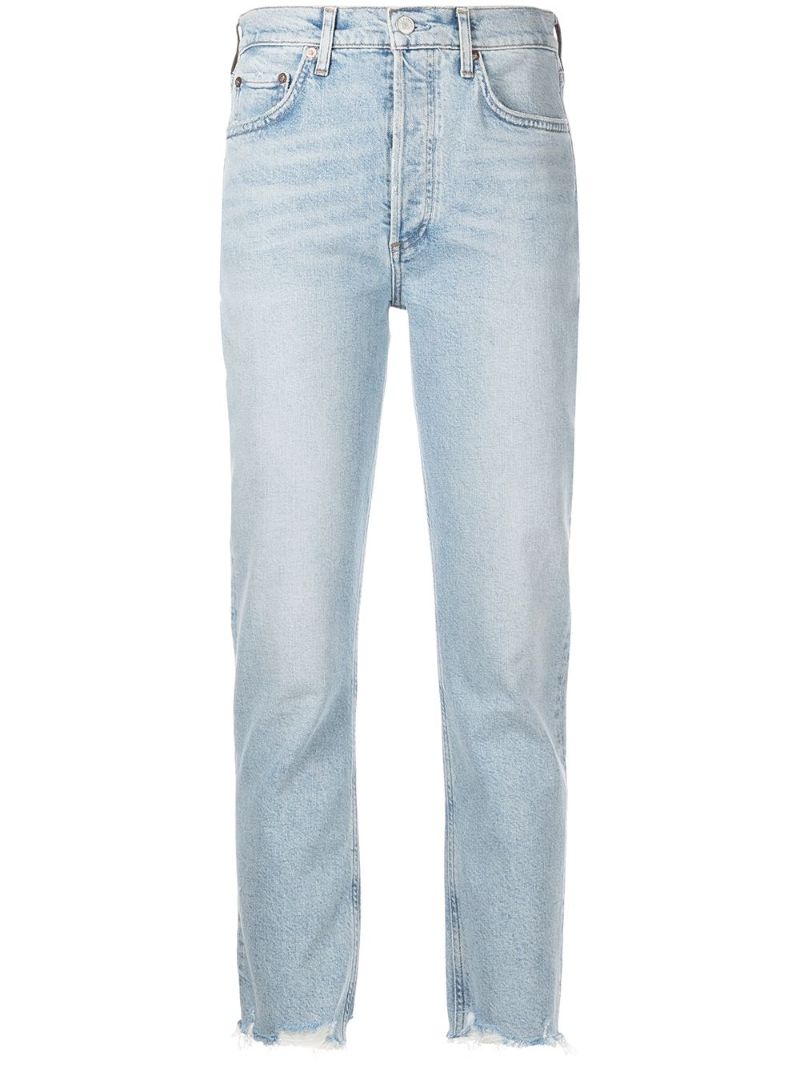 Blue Riley Cropped Jeans