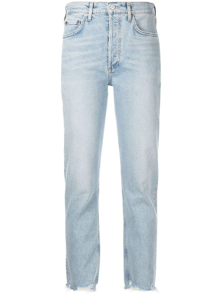 Blue Riley Cropped Jeans