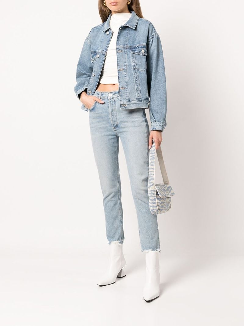 Blue Riley Cropped Jeans