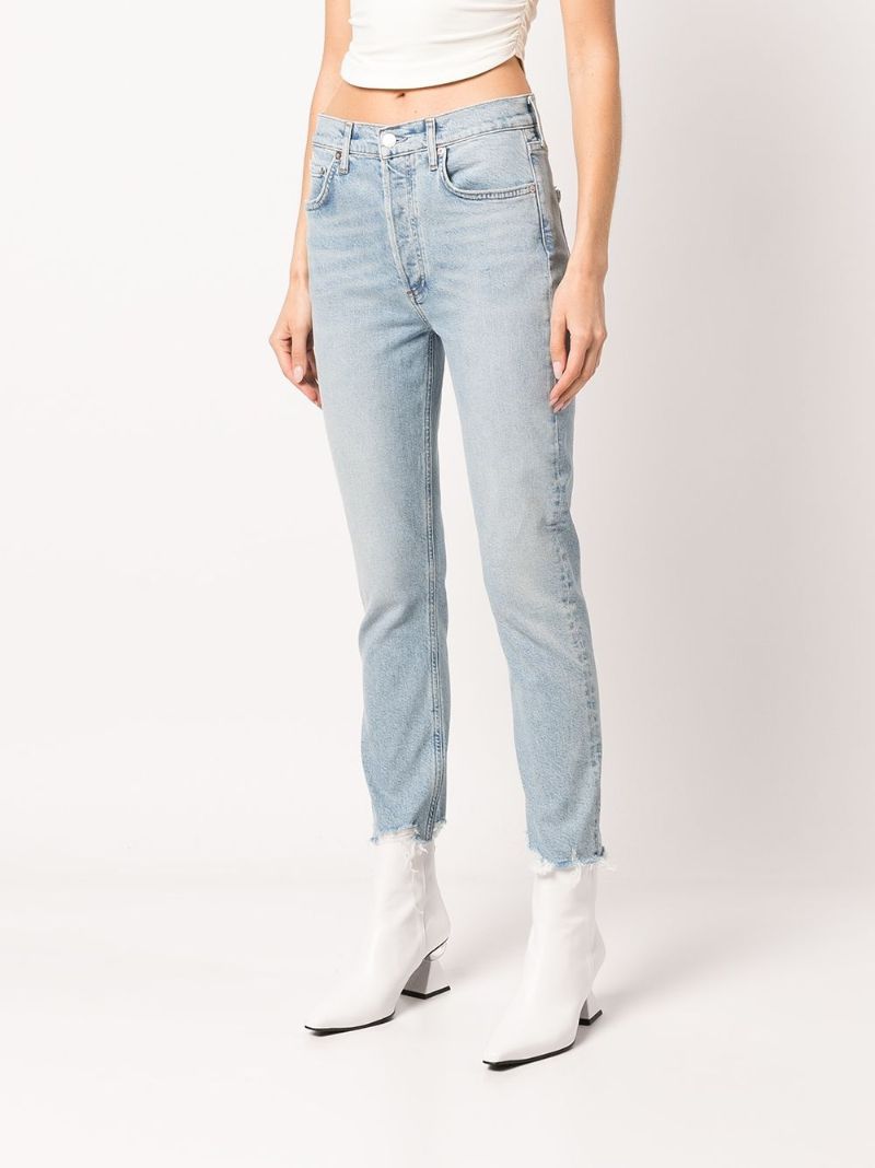 Blue Riley Cropped Jeans