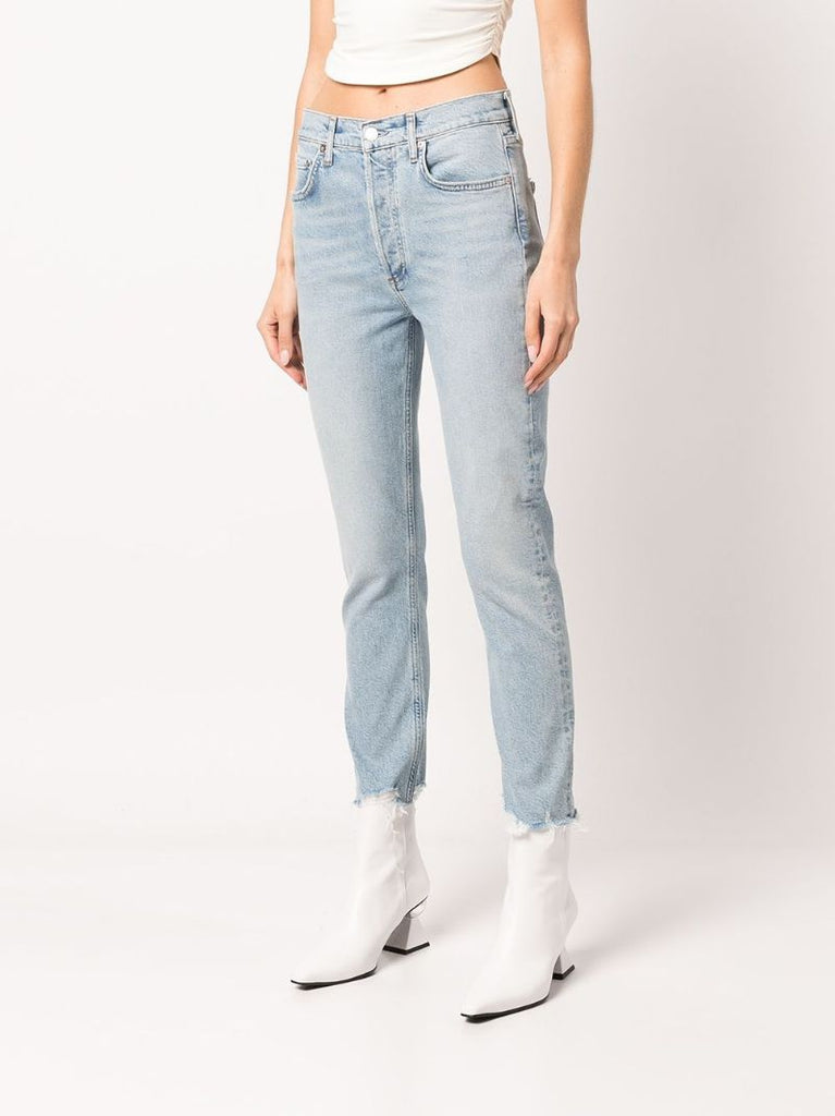 Blue Riley Cropped Jeans