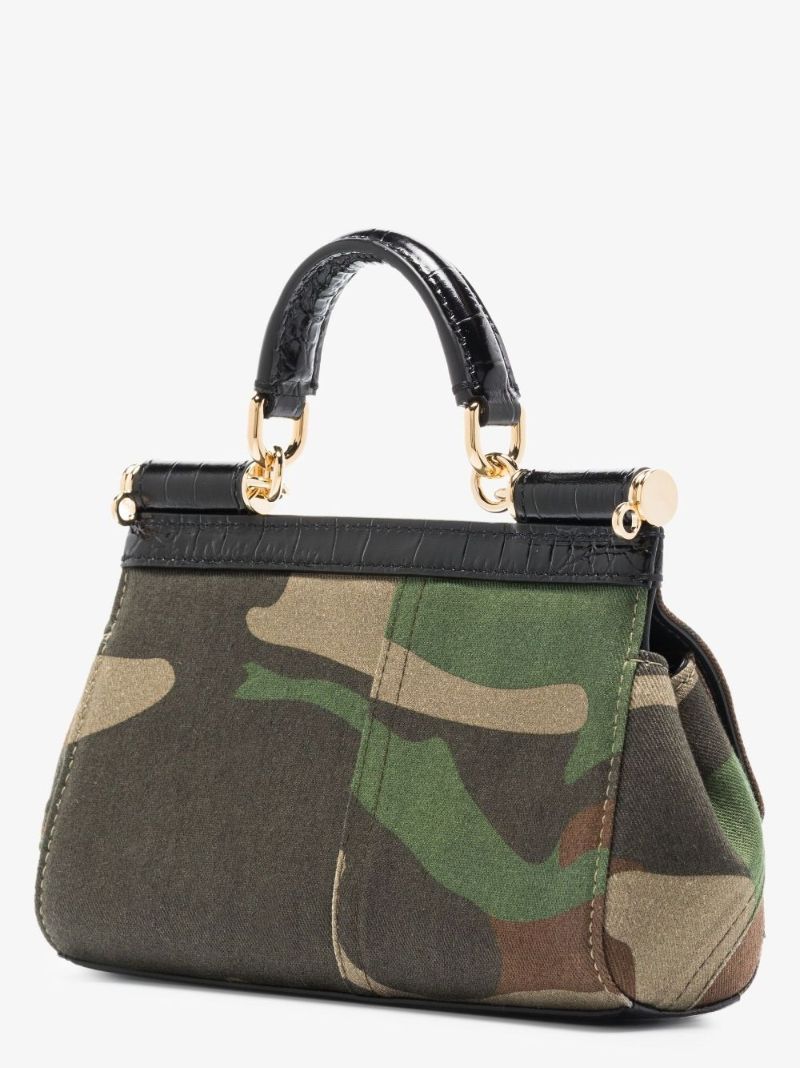 Green Sicily Camouflage Print Small Cross Body Bag