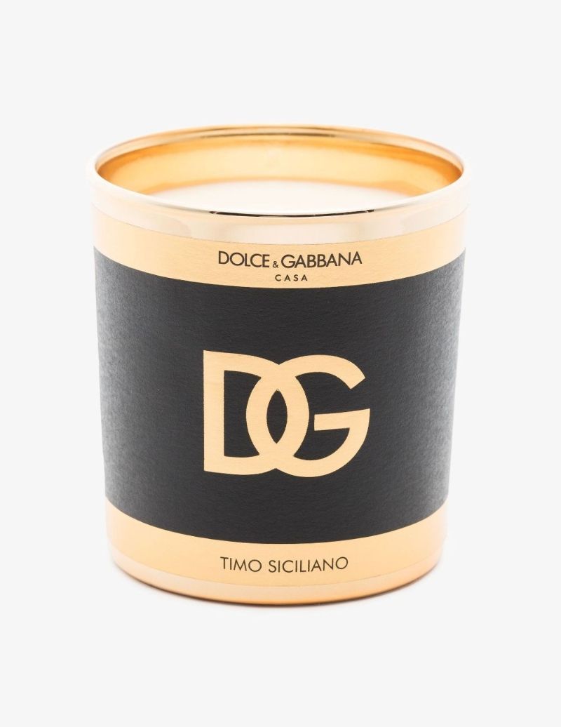 Gold Tone Sicilian Thyme Candle